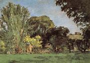 Paul Cezanne Trees in the Jas de Bouffan oil on canvas